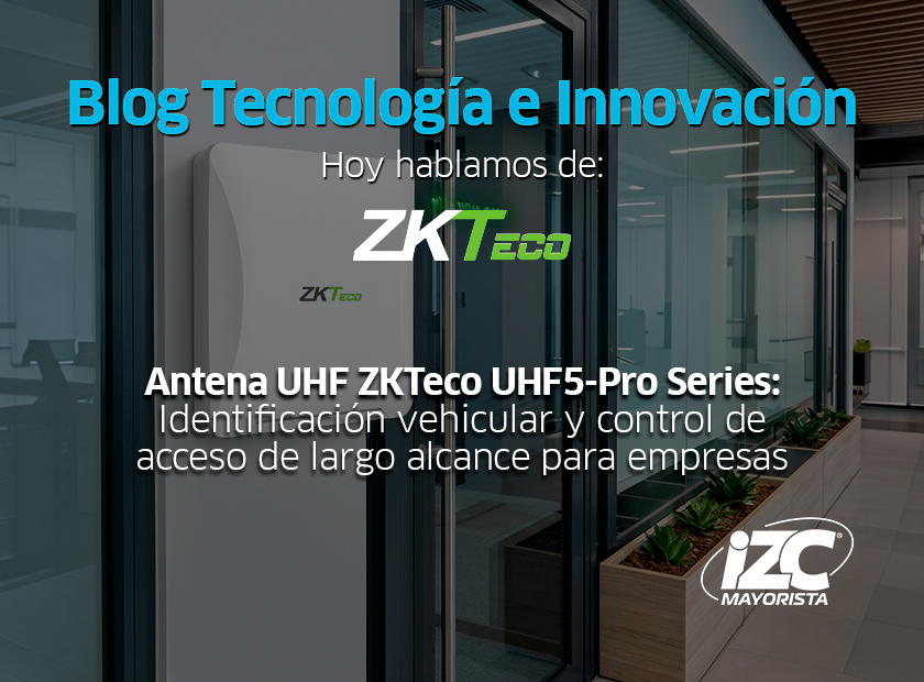 Antena UHF ZKTeco UHF5-Pro Series: identificación vehicular y control de acceso de largo alcance para empresas