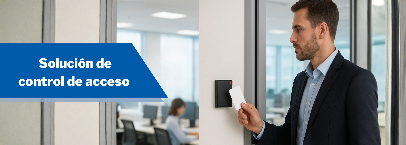 Solución de control de acceso HID en una oficina